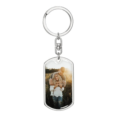 Custom Photo Keychain - Love You This Much